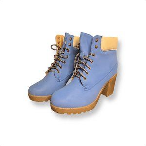 Blue Boots Size 8